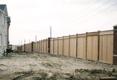 commercial wood fencing GTA