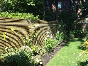 Garden residential fencing