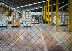 warehouse security fence